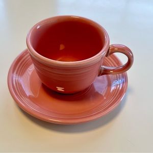 Fiestaware Rose Cup and Saucer (#2 of 2)
